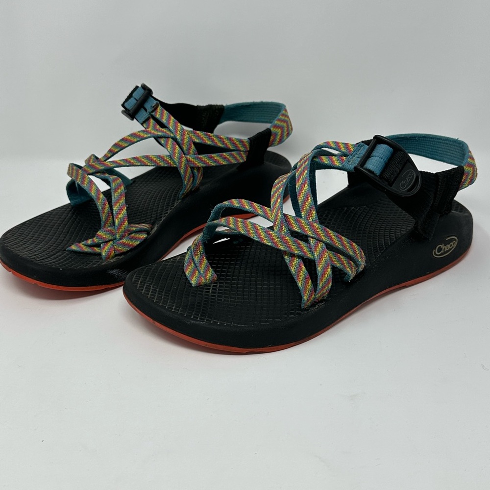 Chaco Women’s Sz 8 Strappy Sandals Fiesta Rainbow MadeIn USA U3.